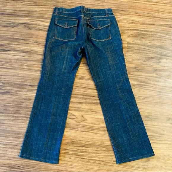 Dark Blue Daisy Fuentes Bootcut Jeans Size 8 - Picture 3 of 9